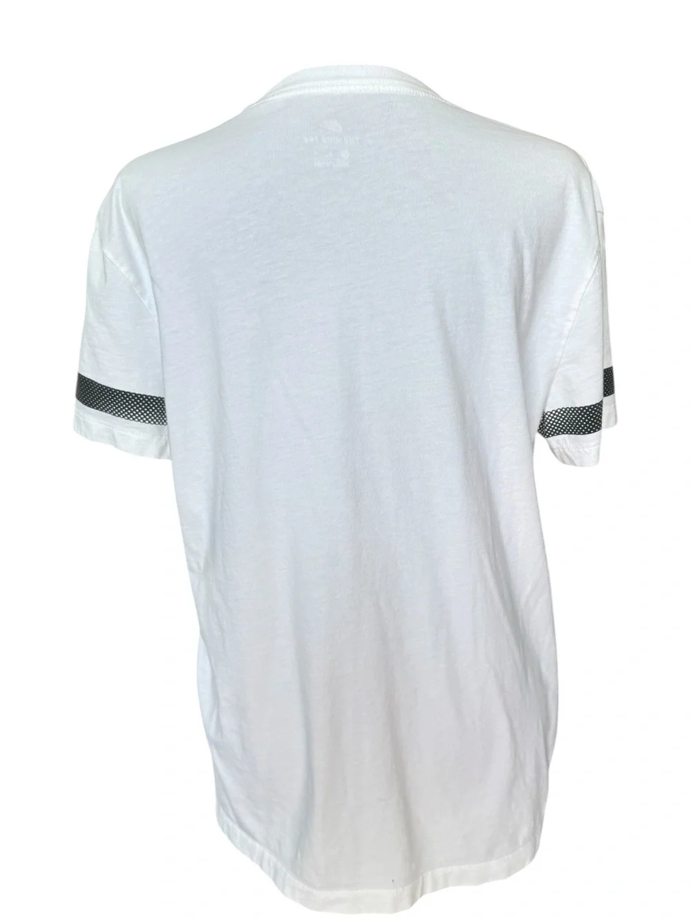 Nike White Tee with Black Dotted Swoosh Size Medium